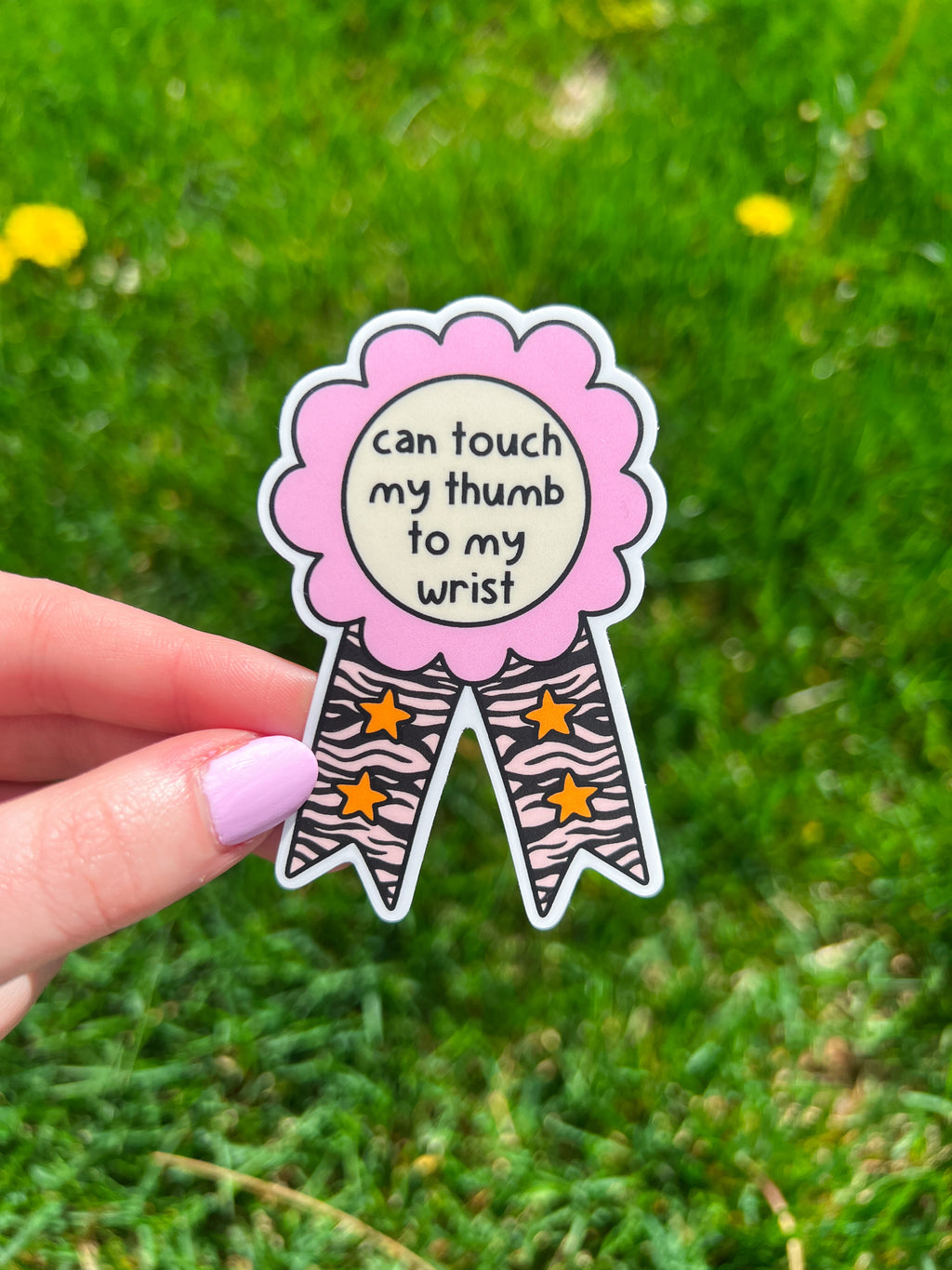 Ehlers Danlos 'Can Touch My Thumb To My Wrist' Sticker