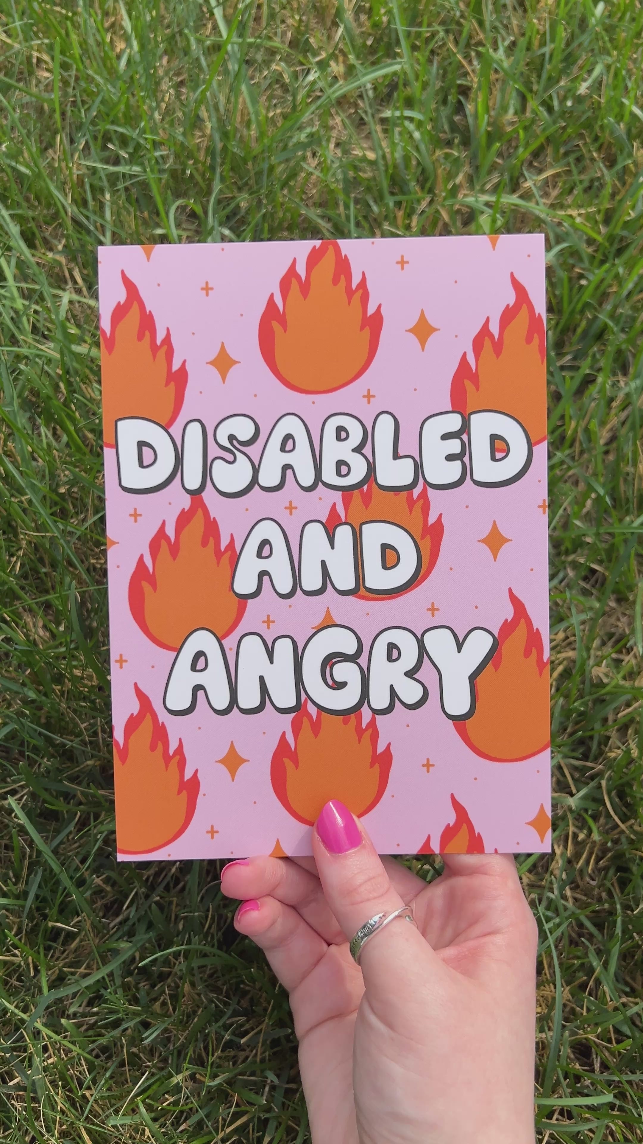 Disabled and Angry 5x7 Art Print